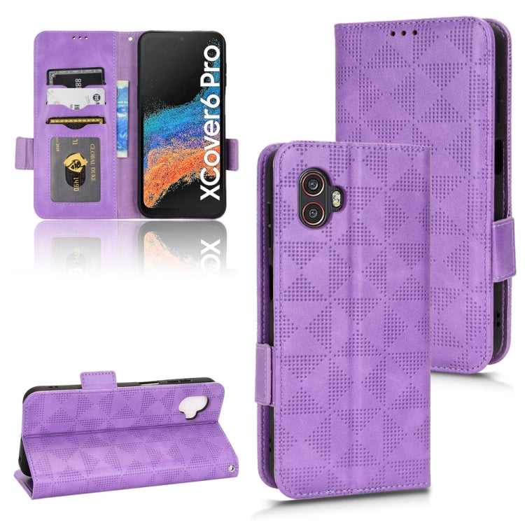 Custodia per telefono in pelle a triangolo simmetrico, For Samsung Galaxy S23 Ultra 5G, For Samsung Galaxy S23 5G, For Samsung Galaxy Xcover 5, For Samsung Galaxy Xcover 6 Pro