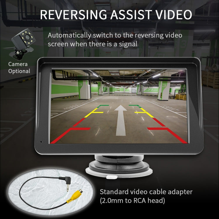 B5300 Lettore MP5 Bluetooth per auto CarPlay wireless da 7 pollici, supporta l'interconnessione del telefono cellulare, B5300