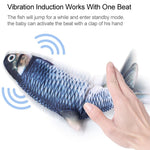 Giocattolo interattivo per gatti elettrici con pesce di simulazione di animali domestici con ricarica USB, dimensioni ： 30cn, Size: 30cm (Black Grass Carp), Size: 30cm (Salmon), Size: 30cm (Yellow Carp), Size: 30cm (Silver Dragon Fish)                 ...
