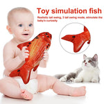 Giocattolo interattivo per gatti elettrici con pesce di simulazione di animali domestici con ricarica USB, dimensioni ： 30cn, Size: 30cm (Black Grass Carp), Size: 30cm (Salmon), Size: 30cm (Yellow Carp), Size: 30cm (Silver Dragon Fish)                 ...