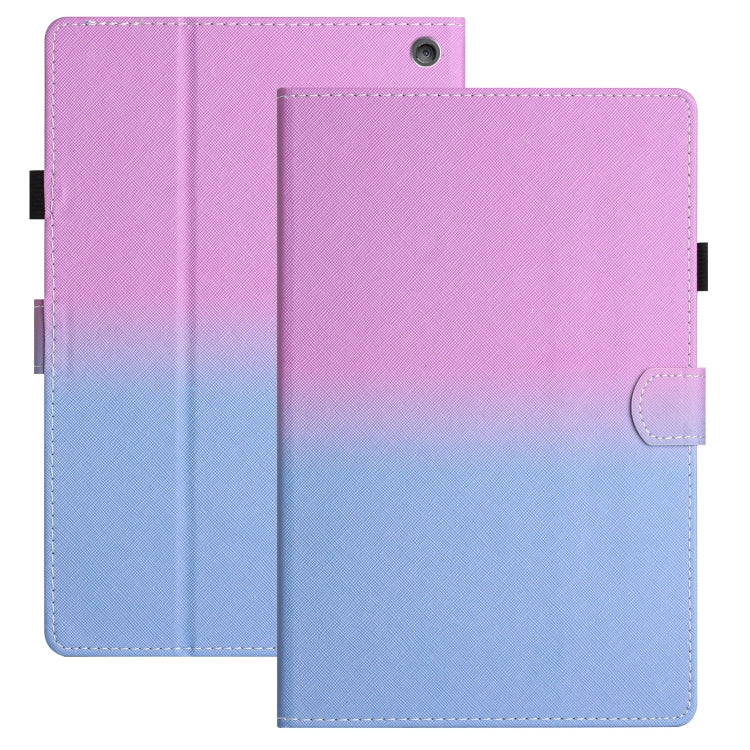 Custodia per tablet in pelle sfumata con cuciture, For Amazon Kindle Fire 7 2022, For Amazon Kindle Paperwhite 5 2021, For Amazon Kindle Fire HD8 2018 / 2017 / 2016, For Samsung Galaxy Tab A7 2020 T500 / T505