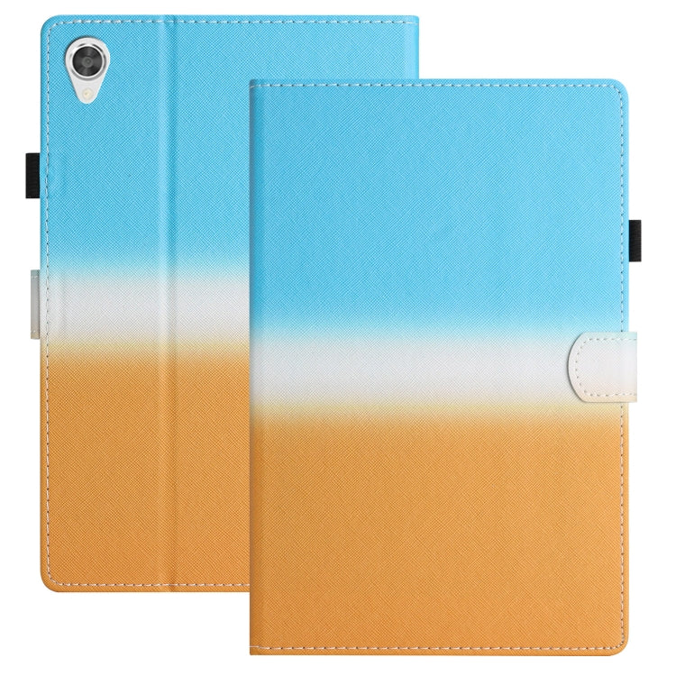 Custodia per tablet in pelle sfumata con cuciture, For Samsung Galaxy Tab A8 2021 X205 / X200, For Samsung Galaxy Tab S6 Lite SM-P610, For Lenovo Tab M10 Plus 10.6 3rd Gen 2022, For Lenovo Tab M10 HD Gen 2