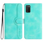 Custodia per cellulare in pelle con motivo a cuore, For Samsung Galaxy A03s 166mm, For Samsung Galaxy A04e, For Samsung Galaxy A10/M10, For Samsung Galaxy A11 EU Version