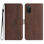Custodia per cellulare in pelle con motivo a cuore, For Samsung Galaxy A03s 166mm, For Samsung Galaxy A04e, For Samsung Galaxy A10/M10, For Samsung Galaxy A11 EU Version