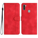 Custodia per cellulare in pelle con motivo a cuore, For Samsung Galaxy A03s 166mm, For Samsung Galaxy A04e, For Samsung Galaxy A10/M10, For Samsung Galaxy A11 EU Version