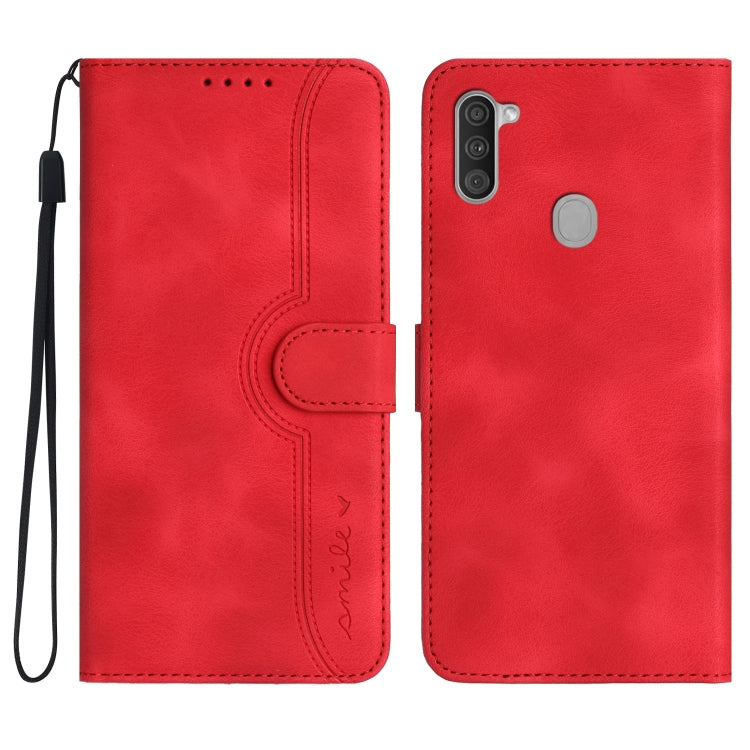Custodia per cellulare in pelle con motivo a cuore, For Samsung Galaxy A03s 166mm, For Samsung Galaxy A04e, For Samsung Galaxy A10/M10, For Samsung Galaxy A11 EU Version