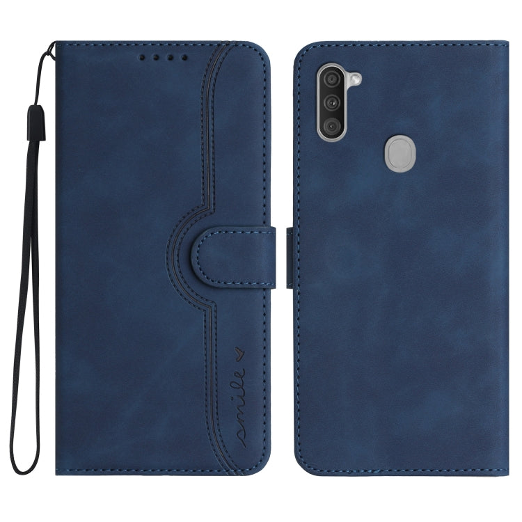 Custodia per cellulare in pelle con motivo a cuore, For Samsung Galaxy A03s 166mm, For Samsung Galaxy A04e, For Samsung Galaxy A10/M10, For Samsung Galaxy A11 EU Version