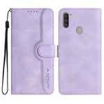 Custodia per cellulare in pelle con motivo a cuore, For Samsung Galaxy A03s 166mm, For Samsung Galaxy A04e, For Samsung Galaxy A10/M10, For Samsung Galaxy A11 EU Version