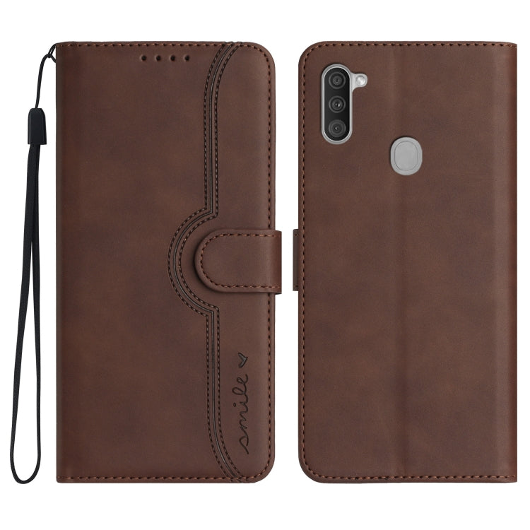 Custodia per cellulare in pelle con motivo a cuore, For Samsung Galaxy A03s 166mm, For Samsung Galaxy A04e, For Samsung Galaxy A10/M10, For Samsung Galaxy A11 EU Version