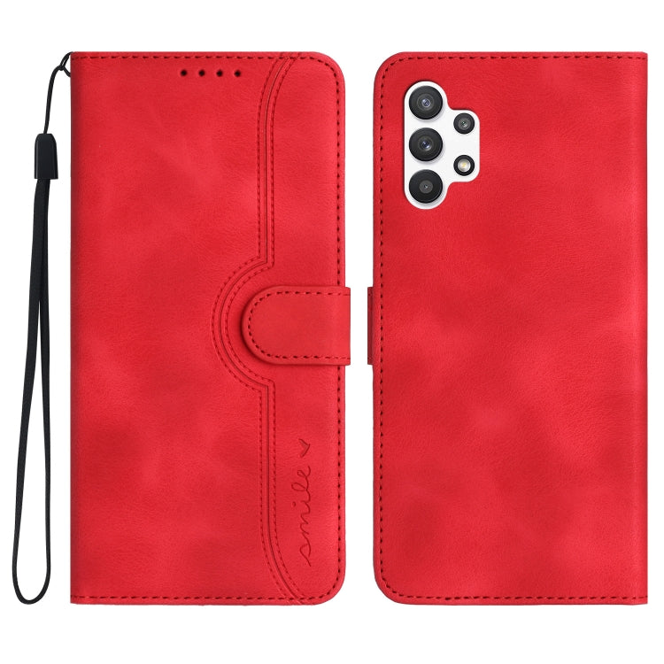 Custodia per cellulare in pelle con motivo a cuore, For Samsung Galaxy A12, For Samsung Galaxy A13 4G, For Samsung Galaxy A13 5G, For Samsung Galaxy A14 5G