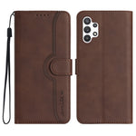Custodia per cellulare in pelle con motivo a cuore, For Samsung Galaxy A12, For Samsung Galaxy A13 4G, For Samsung Galaxy A13 5G, For Samsung Galaxy A14 5G