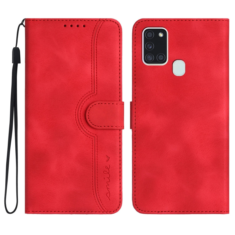 Custodia per cellulare in pelle con motivo a cuore, For Samsung Galaxy A21s, For Samsung Galaxy A22 4G, For Samsung Galaxy A22 5G, For Samsung Galaxy A23 4G