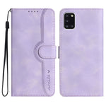 Custodia in pelle con motivo cuore per Samsung Galaxy A31