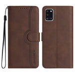 Custodia in pelle con motivo cuore per Samsung Galaxy A31