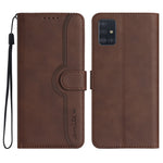 Custodia per cellulare in pelle con motivo a cuore, For Samsung Galaxy A71 5G, For Samsung Galaxy A72 4G/5G, For Samsung Galaxy A73 5G, For Samsung Galaxy M13 India/F13