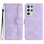 Custodia per cellulare in pelle con motivo a cuore, For Samsung Galaxy S21 Ultra 5G, For Samsung Galaxy S22 5G, For Samsung Galaxy S22+ 5G, For Samsung Galaxy S22 Ultra 5G