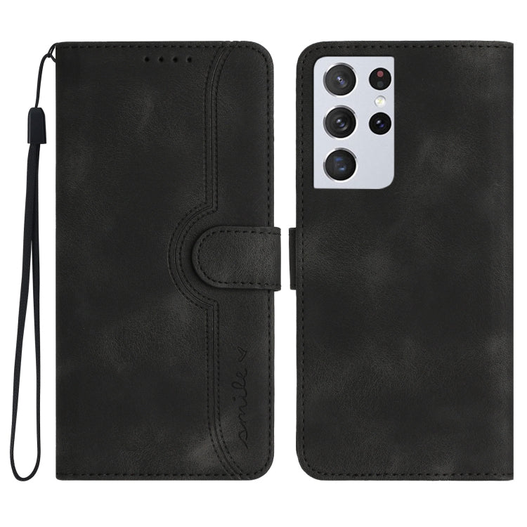 Custodia per cellulare in pelle con motivo a cuore, For Samsung Galaxy S21 Ultra 5G, For Samsung Galaxy S22 5G, For Samsung Galaxy S22+ 5G, For Samsung Galaxy S22 Ultra 5G