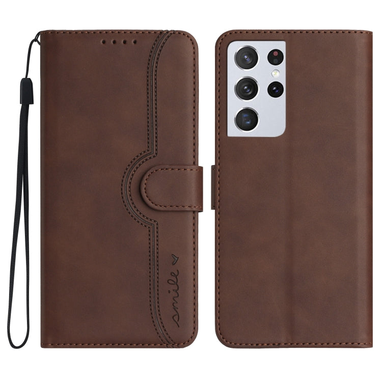 Custodia per cellulare in pelle con motivo a cuore, For Samsung Galaxy S21 Ultra 5G, For Samsung Galaxy S22 5G, For Samsung Galaxy S22+ 5G, For Samsung Galaxy S22 Ultra 5G