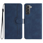 Custodia per cellulare in pelle con motivo a cuore, For Samsung Galaxy S21 Ultra 5G, For Samsung Galaxy S22 5G, For Samsung Galaxy S22+ 5G, For Samsung Galaxy S22 Ultra 5G