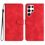 Custodia per cellulare in pelle con motivo a cuore, For Samsung Galaxy S21 Ultra 5G, For Samsung Galaxy S22 5G, For Samsung Galaxy S22+ 5G, For Samsung Galaxy S22 Ultra 5G