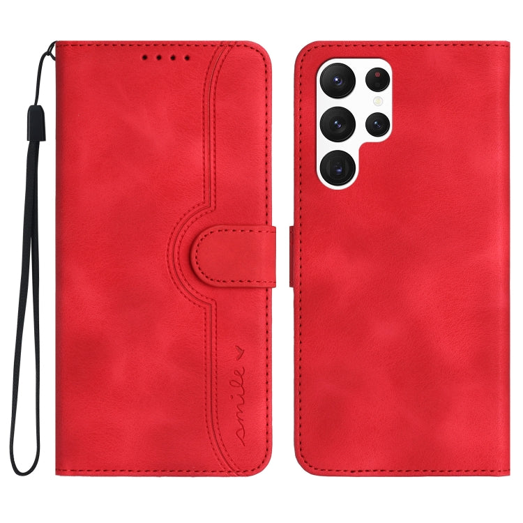 Custodia per cellulare in pelle con motivo a cuore, For Samsung Galaxy S21 Ultra 5G, For Samsung Galaxy S22 5G, For Samsung Galaxy S22+ 5G, For Samsung Galaxy S22 Ultra 5G