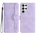 Custodia per cellulare in pelle con motivo a cuore, For Samsung Galaxy S21 Ultra 5G, For Samsung Galaxy S22 5G, For Samsung Galaxy S22+ 5G, For Samsung Galaxy S22 Ultra 5G