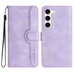 Custodia per cellulare in pelle con motivo a cuore, For Samsung Galaxy S23 5G, For Samsung Galaxy S23+ 5G, For Samsung Galaxy S23 Ultra 5G, For Samsung Galaxy Xcover 4/4s