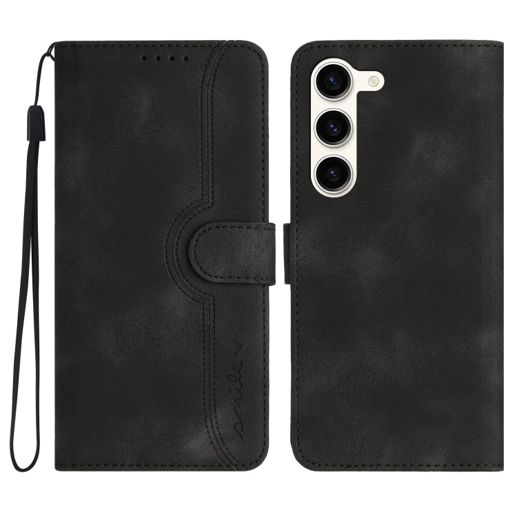 Custodia per cellulare in pelle con motivo a cuore, For Samsung Galaxy S23 5G, For Samsung Galaxy S23+ 5G, For Samsung Galaxy S23 Ultra 5G, For Samsung Galaxy Xcover 4/4s