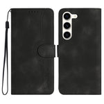 Custodia per cellulare in pelle con motivo a cuore, For Samsung Galaxy S23 5G, For Samsung Galaxy S23+ 5G, For Samsung Galaxy S23 Ultra 5G, For Samsung Galaxy Xcover 4/4s