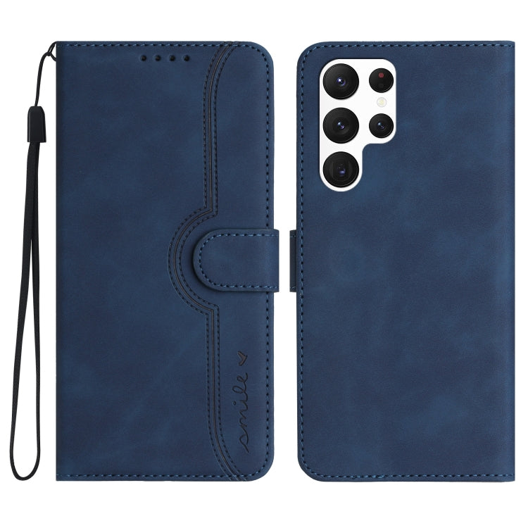 Custodia per cellulare in pelle con motivo a cuore, For Samsung Galaxy S23 5G, For Samsung Galaxy S23+ 5G, For Samsung Galaxy S23 Ultra 5G, For Samsung Galaxy Xcover 4/4s