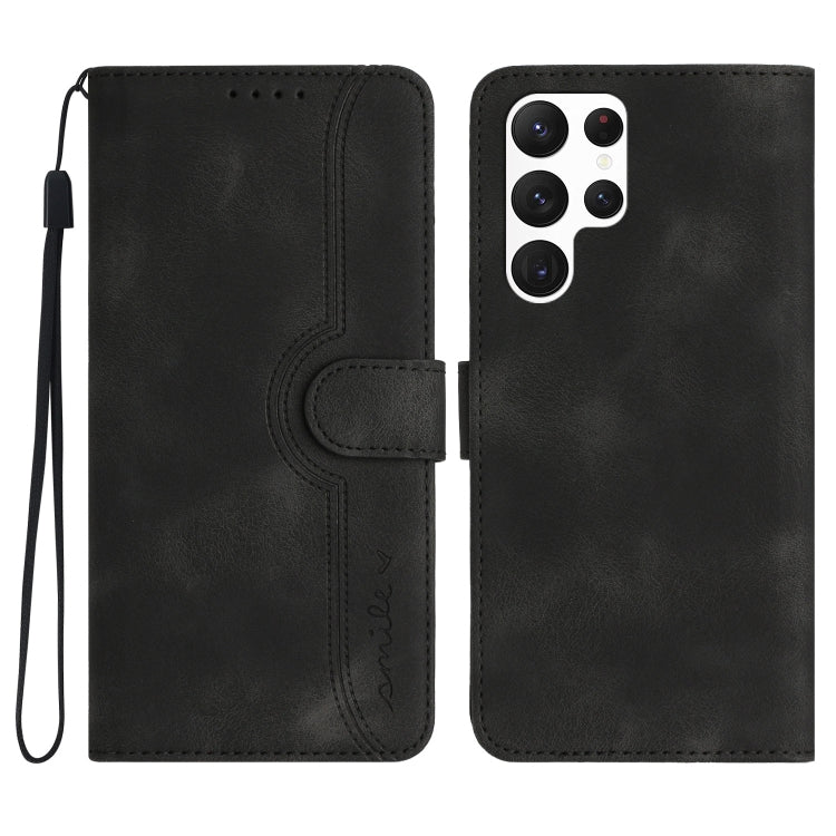 Custodia per cellulare in pelle con motivo a cuore, For Samsung Galaxy S23 5G, For Samsung Galaxy S23+ 5G, For Samsung Galaxy S23 Ultra 5G, For Samsung Galaxy Xcover 4/4s