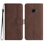 Custodia per cellulare in pelle con motivo a cuore, For Samsung Galaxy S23 5G, For Samsung Galaxy S23+ 5G, For Samsung Galaxy S23 Ultra 5G, For Samsung Galaxy Xcover 4/4s