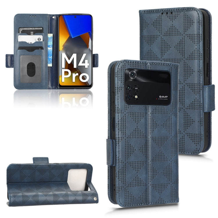 Custodia per telefono in pelle a triangolo simmetrico, For Xiaomi Poco M5 4G, For Xiaomi Poco M4 Pro 4G, For Xiaomi Poco X4 Pro 5G