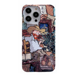 Cassa lucida del telefono del PC della pittura a olio, For iPhone 14, For iPhone 14 Plus, For iPhone 14 Pro, For iPhone 14 Pro Max, For iPhone 13, For iPhone 13 Pro