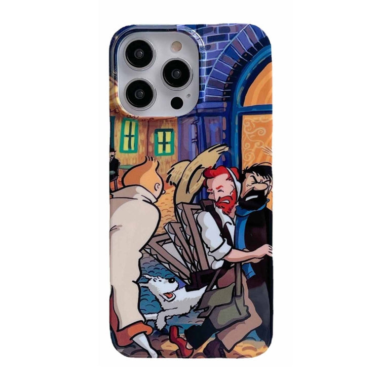 Cassa lucida del telefono del PC della pittura a olio, For iPhone 14, For iPhone 14 Plus, For iPhone 14 Pro, For iPhone 14 Pro Max, For iPhone 13, For iPhone 13 Pro