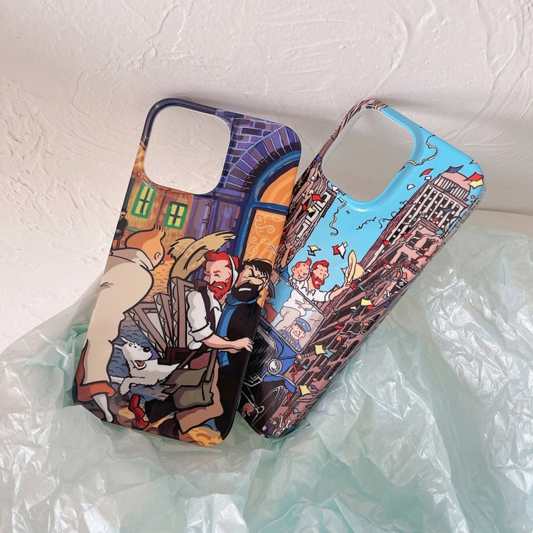 Cassa lucida del telefono del PC della pittura a olio, For iPhone 13 Pro Max, For iPhone 12, For iPhone 12 Pro, For iPhone 12 Pro Max, For iPhone 11, For iPhone 11 Pro Max