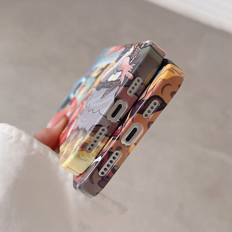 Cassa lucida del telefono del PC della pittura a olio, For iPhone 13 Pro Max, For iPhone 12, For iPhone 12 Pro, For iPhone 12 Pro Max, For iPhone 11, For iPhone 11 Pro Max