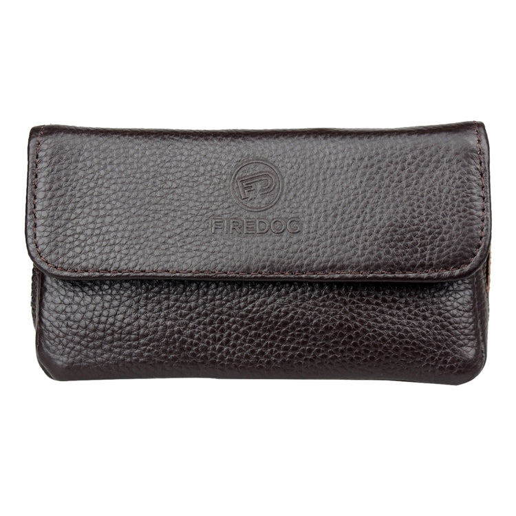 FIREDOG CL07 Borsa porta pipa doppia in pelle bovina artigianale