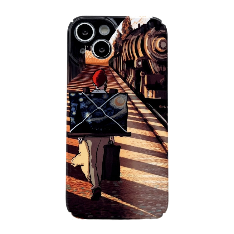 Custodia per telefono lucida per PC con foro preciso, For iPhone 14 Pro Max, For iPhone 13, For iPhone 13 Pro