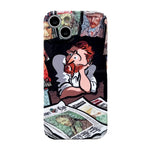 Custodia per telefono lucida per PC con foro preciso, For iPhone X / XS, For iPhone XS Max, For iPhone XR