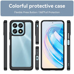 Custodia per telefono in acrilico + TPU serie colorata, For Honor X8a