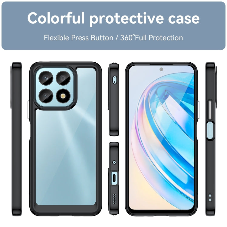 Custodia per telefono in acrilico + TPU serie colorata, For Honor X8a