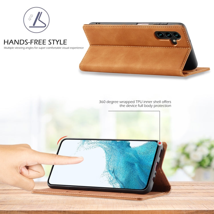 LC.IMEEKE Custodia per telefono in pelle opaca ultrasottile con forte magnetismo, For Samsung Galaxy A34 5G