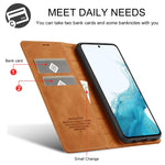 LC.IMEEKE Custodia per telefono in pelle opaca ultrasottile con forte magnetismo, For Samsung Galaxy A34 5G