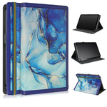 Custodia per tablet in pelle con cuciture in marmo, For iPad 10th Gen 10.9 2022, For 10 inch