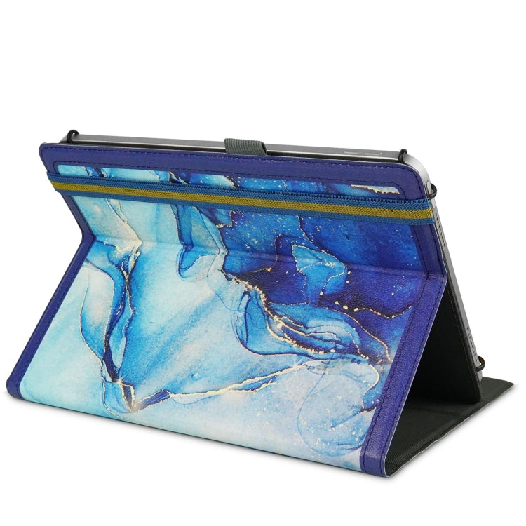 Custodia per tablet in pelle con cuciture in marmo, For iPad 10th Gen 10.9 2022, For 10 inch