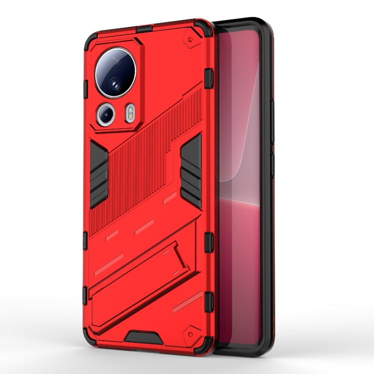 Punk Armor 2 in 1 PC + Custodia per telefono antiurto in TPU con supporto, For Xiaomi Redmi Note 12 4G Global, For Xiaomi 13 Lite