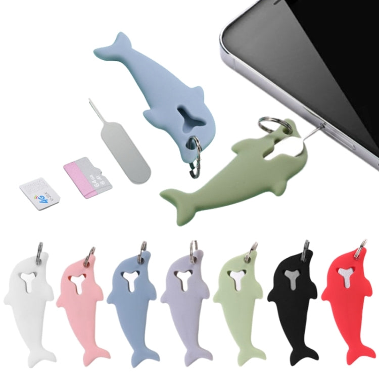 3pcs 2 in 1 telefono tablet rimozione scheda ago forma delfino apertura coperchio dell'ago