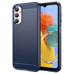 Custodia per telefono TPU in fibra di carbonio con trama spazzolata, For Samsung Galaxy M14 5G