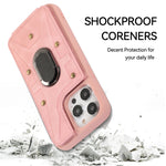 Cassa del telefono della copertura posteriore del raccoglitore dell'anello dell'armatura, For iPhone 14 Pro, For iPhone 14 Plus, For iPhone 14 Pro Max, For iPhone 13